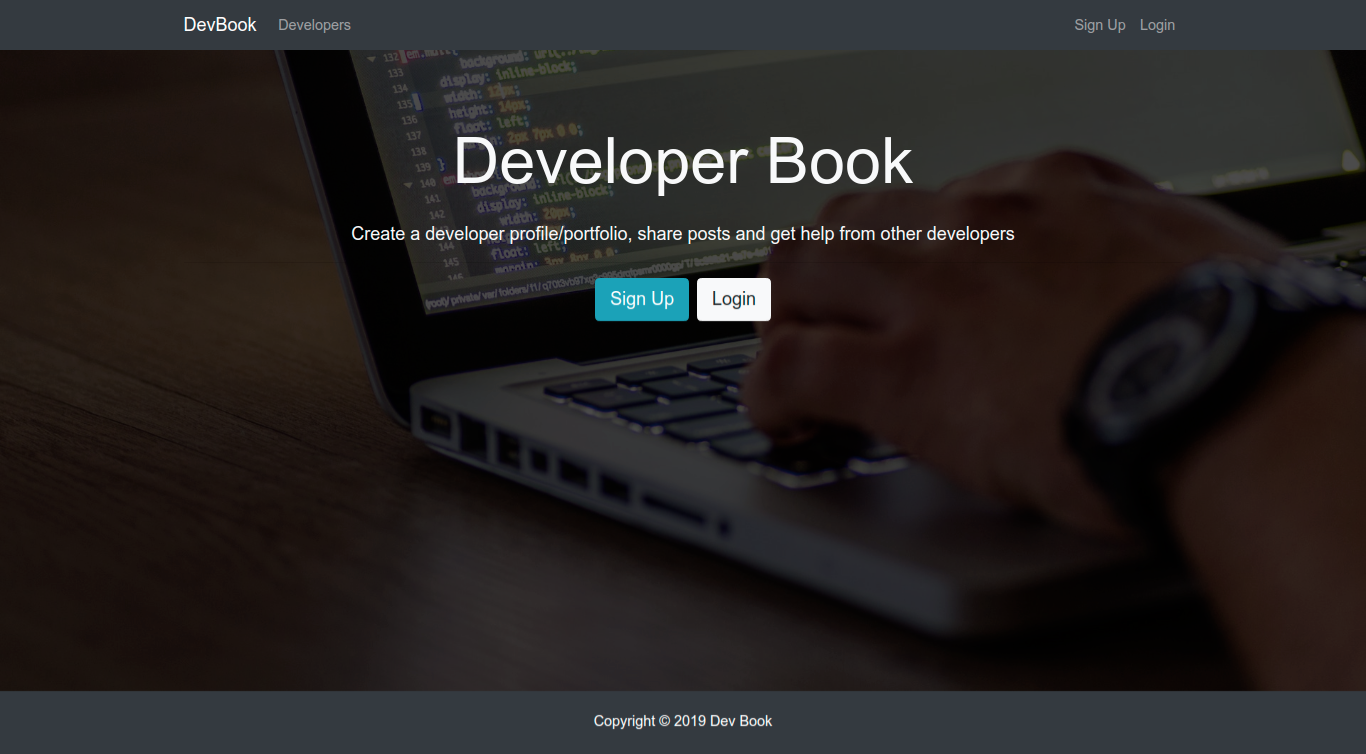 DevBook Landing picture